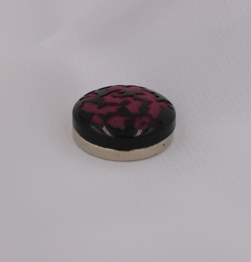 Abstract Magnetic Hijab Pin Pink