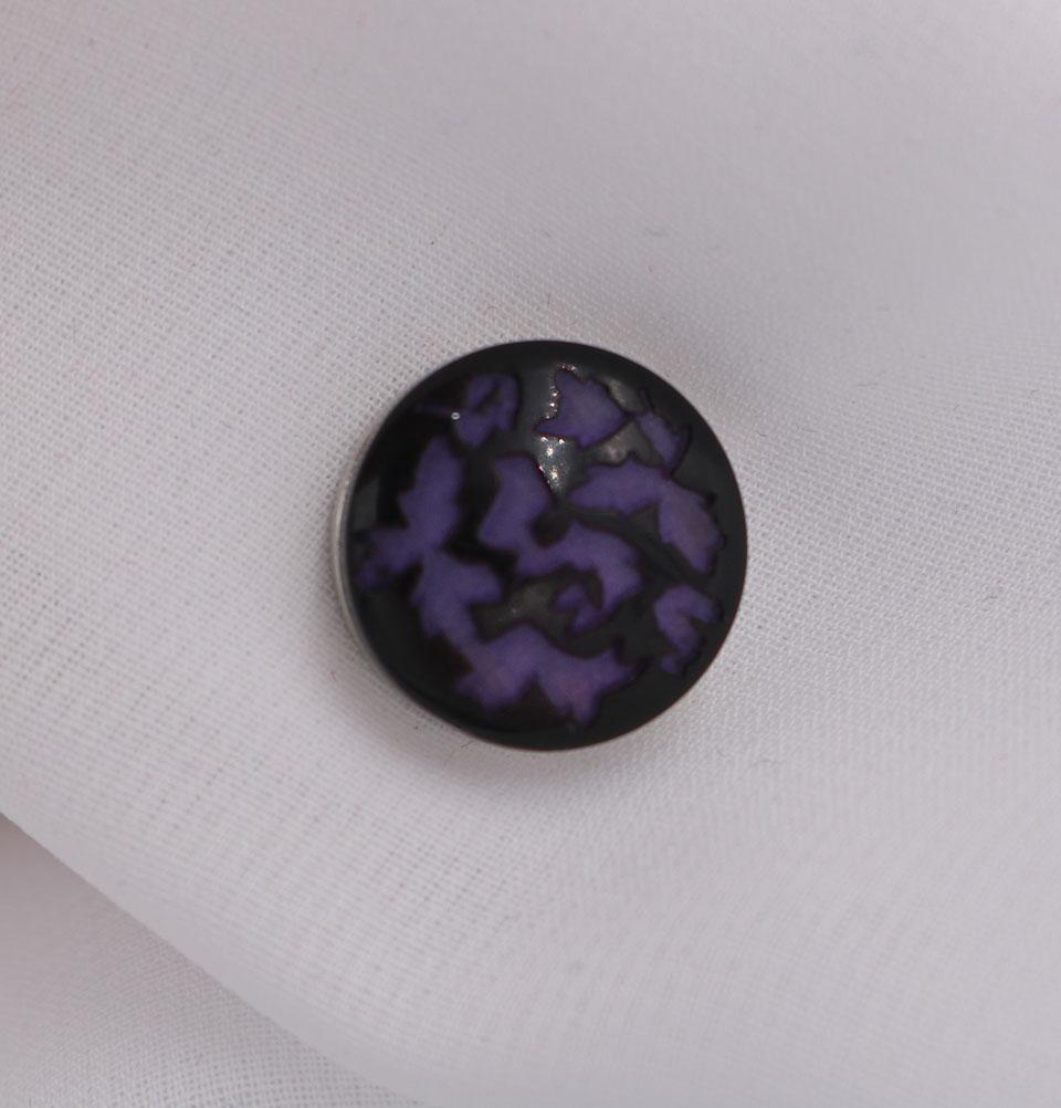 Abstract Magnetic Hijab Pin Purple
