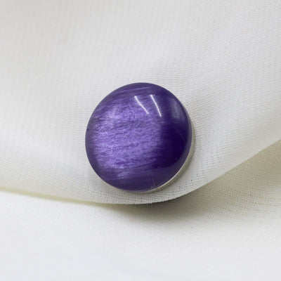 Brushed Gloss Magnetic Hijab 'Pin' - Purple