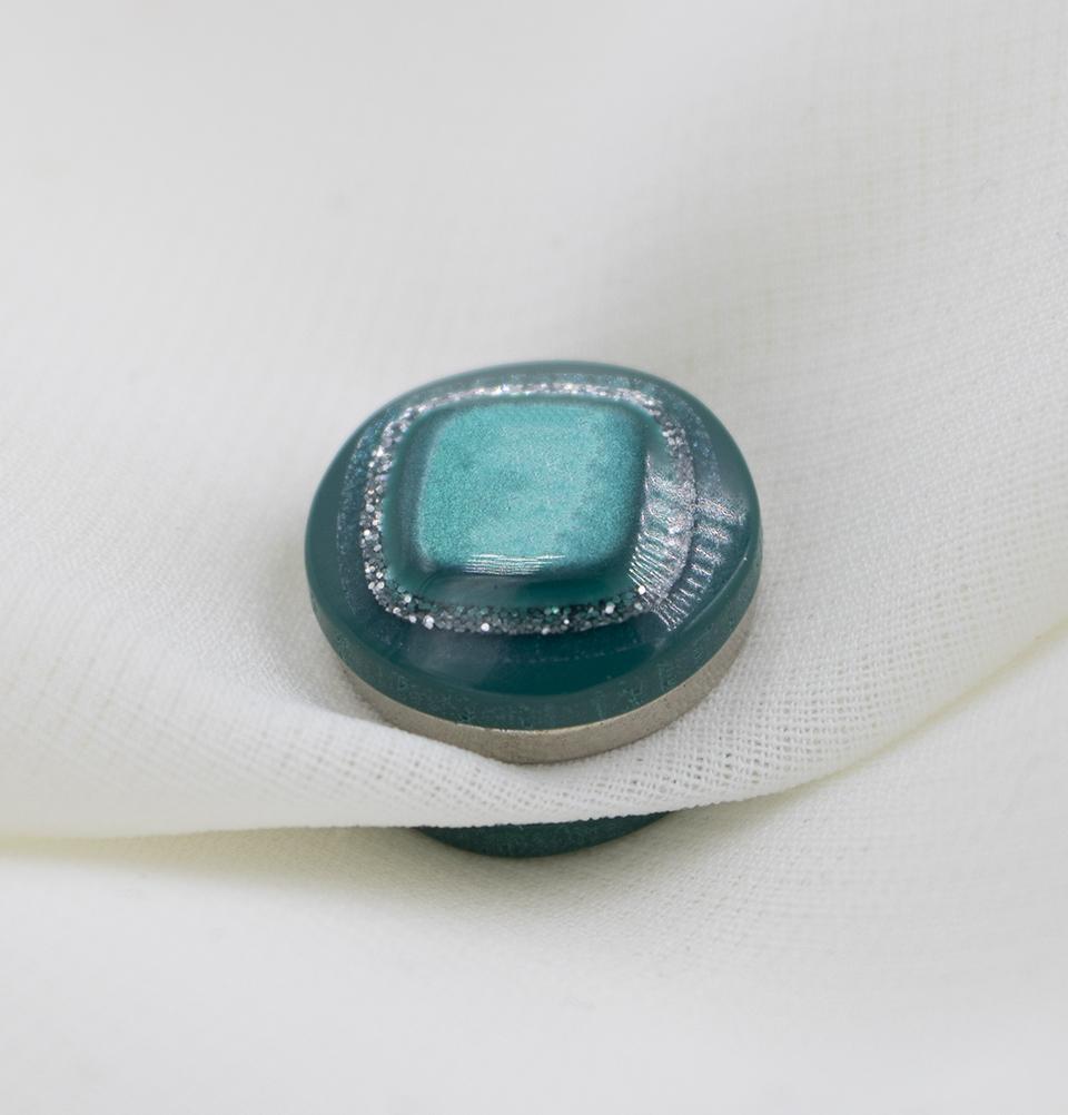 Diamante Magnetic Hijab 'Pin' - Teal