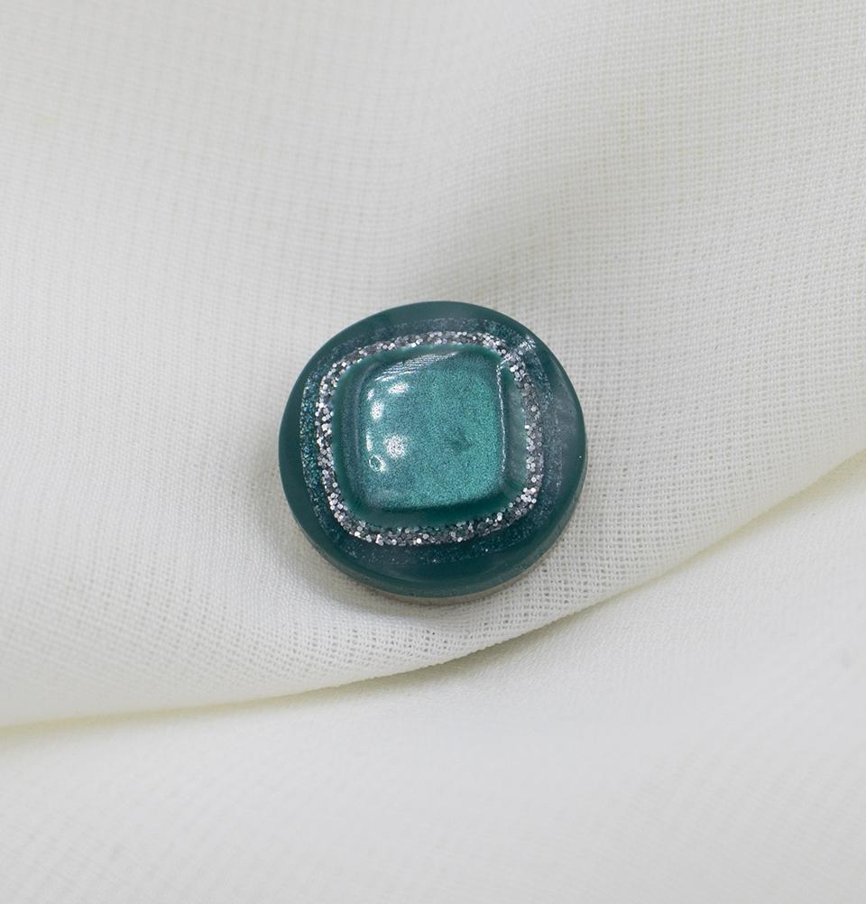 Diamante Magnetic Hijab 'Pin' - Teal