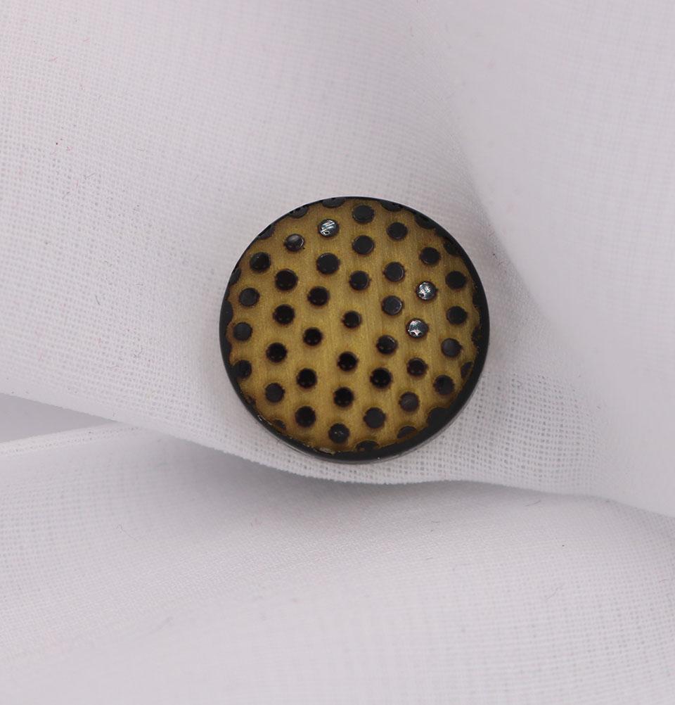 Magnetic Hijab Pin Polka Dot Yellow