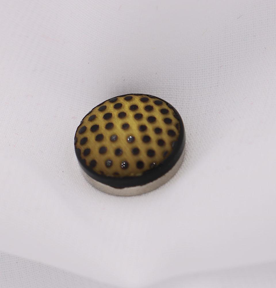Magnetic Hijab Pin Polka Dot Yellow