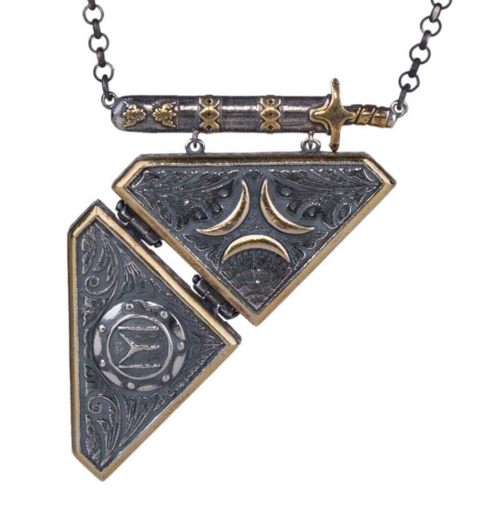 Men's Sterling Silver Licensed Ertugrul Amulet Necklace