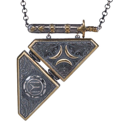 Men's Sterling Silver Licensed Ertugrul Amulet Necklace