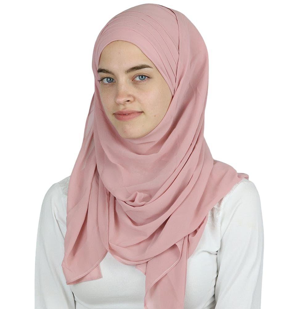 Practical Instant Chiffon Hijab Shawl CPS0062 Powder Pink