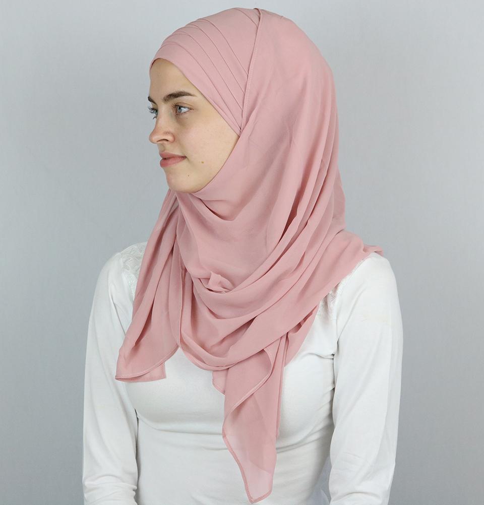 Practical Instant Chiffon Hijab Shawl CPS0062 Powder Pink
