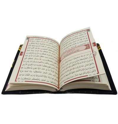 Modefa Prayer Rug Black/Gold Luxury Islamic Quran & Prayer Rug 4 Piece Gift Set - Black/Gold