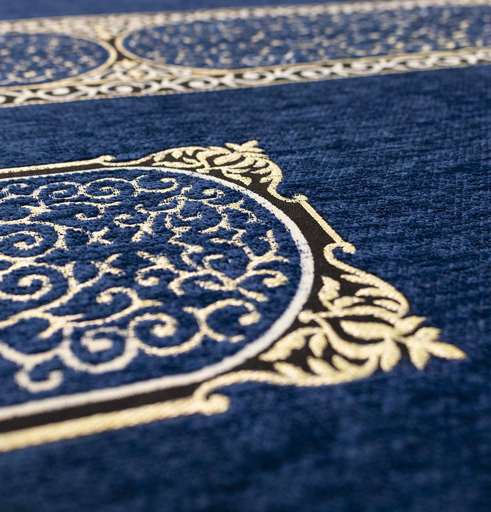 Modefa Prayer Rug Blue Foldable Orthopedic Foam Islamic Prayer Rug | Luxury Meccan - Deep Blue