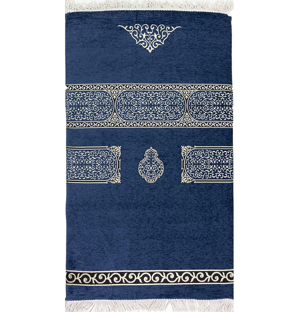 Modefa Prayer Rug Blue Foldable Orthopedic Foam Islamic Prayer Rug | Luxury Meccan - Deep Blue