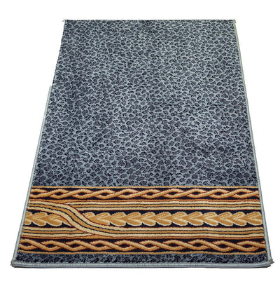 Modefa Prayer Rug Blue Luxury Islamic Prayer Carpet | Rolled Velvet Kilim Rug | Speckled Blue