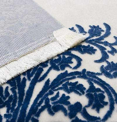 Modefa Prayer Rug Blue Luxury Velvet Islamic Prayer Rug | Tree of Jannah - Blue