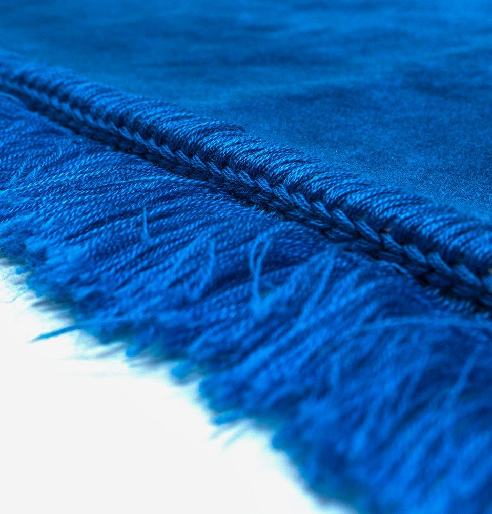 Modefa Prayer Rug Blue Solid Simple Velvet Prayer Rug - Blue