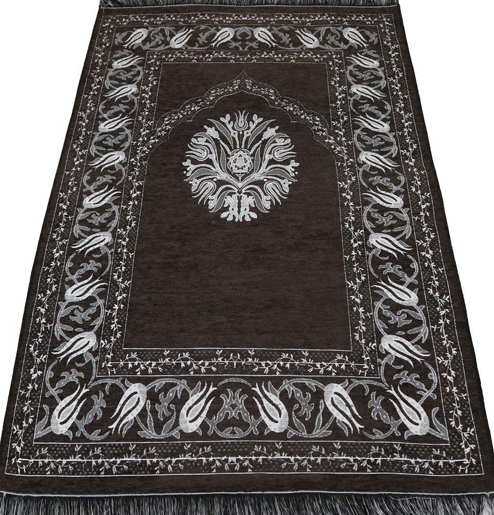 Chenille Tulip Prayer Mat - Brown