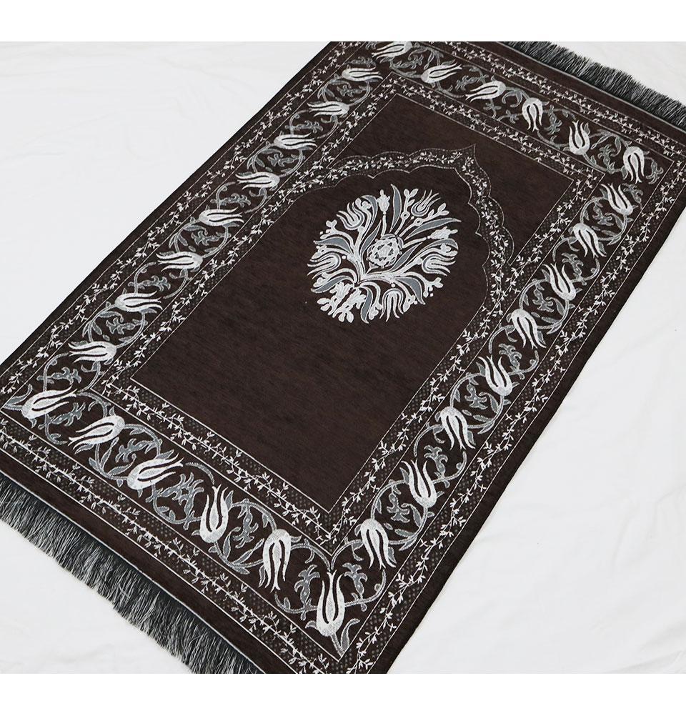Chenille Tulip Prayer Mat - Brown
