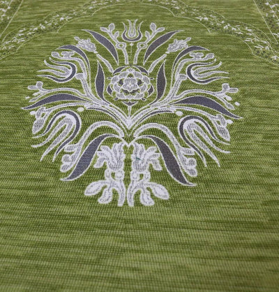 Chenille Tulip Prayer Mat - Light Green