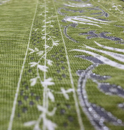 Chenille Tulip Prayer Mat - Light Green