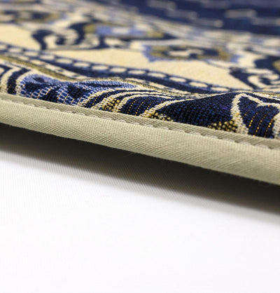 Modefa Prayer Rug Convertible Travel Prayer Mat with Backrest - Mandala Rains Navy