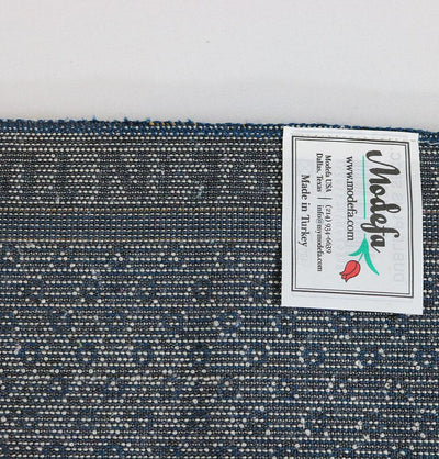 Double Plush Wide Islamic Prayer Rug - Blue Floral