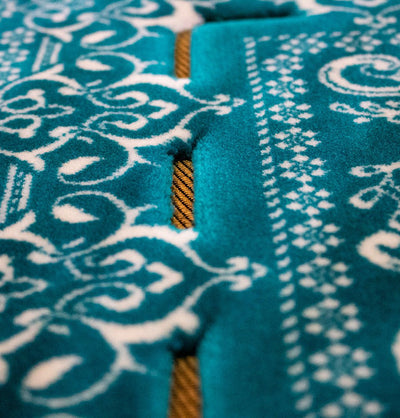 Modefa Prayer Rug Double Plush Wide Islamic Prayer Rug - Kaba Turquoise