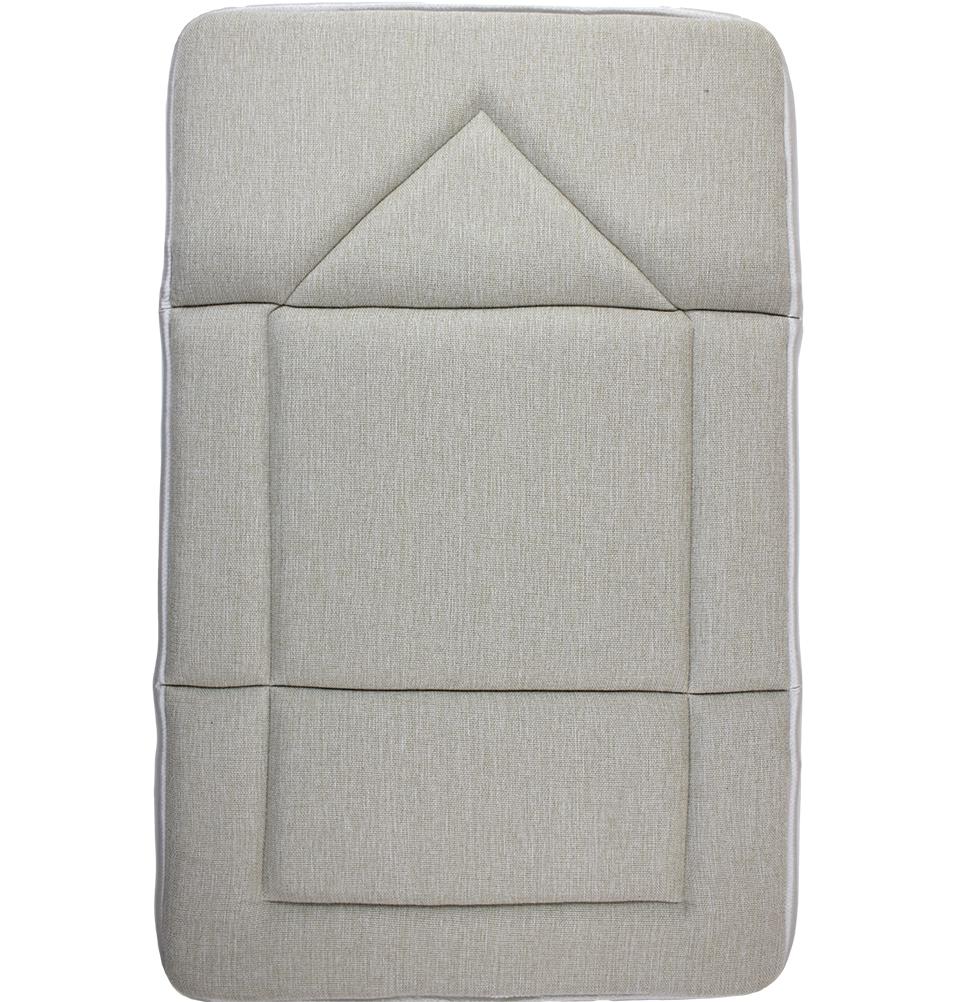 Foldable Orthopedic Foam Islamic Prayer Rug - Beige