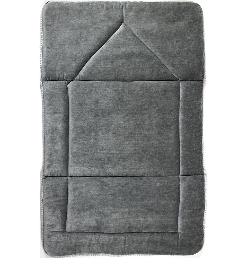 Foldable Orthopedic Foam Islamic Prayer Rug - Grey Stone