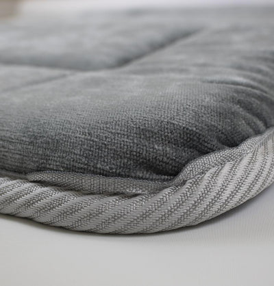 Foldable Orthopedic Foam Islamic Prayer Rug - Grey Stone