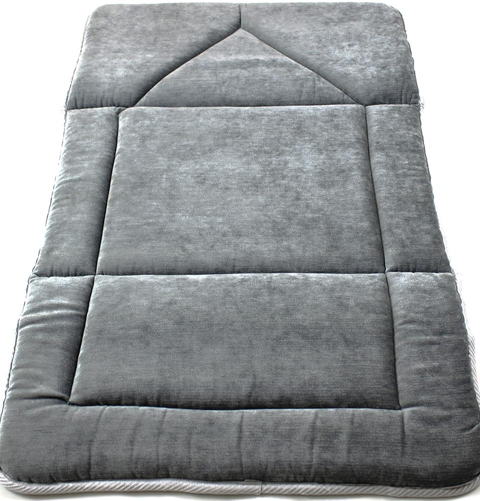 Foldable Orthopedic Foam Islamic Prayer Rug - Grey Stone