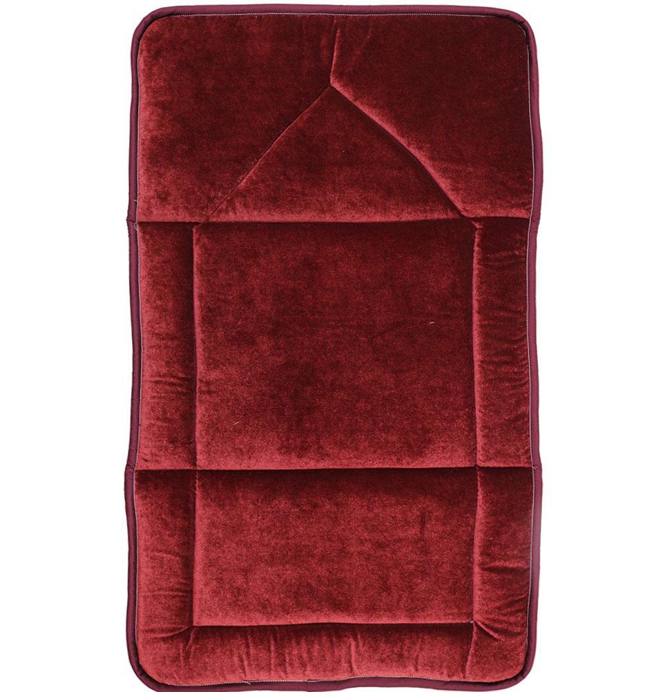 Foldable Orthopedic Foam Islamic Prayer Rug - Red