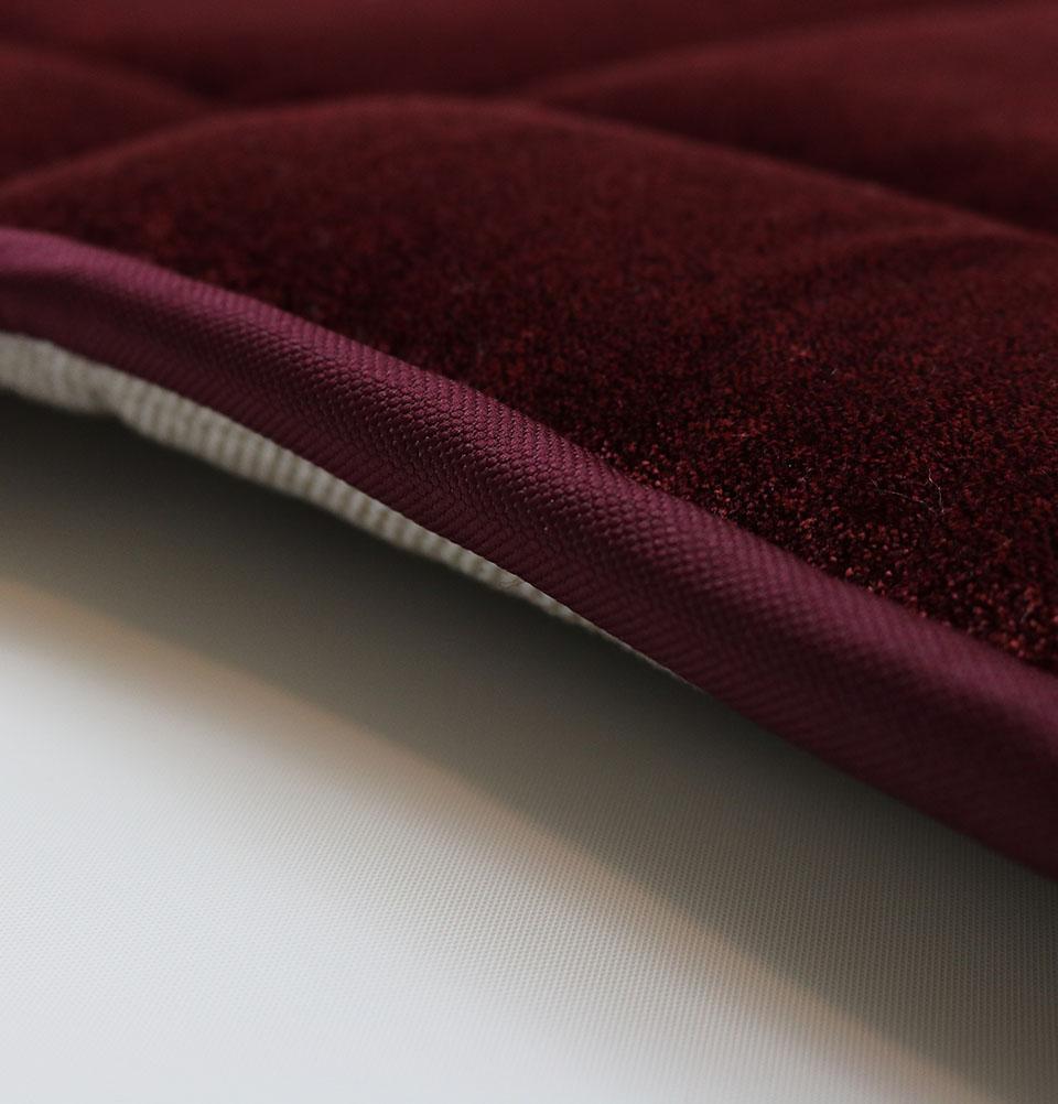 Foldable Orthopedic Foam Islamic Prayer Rug - Red