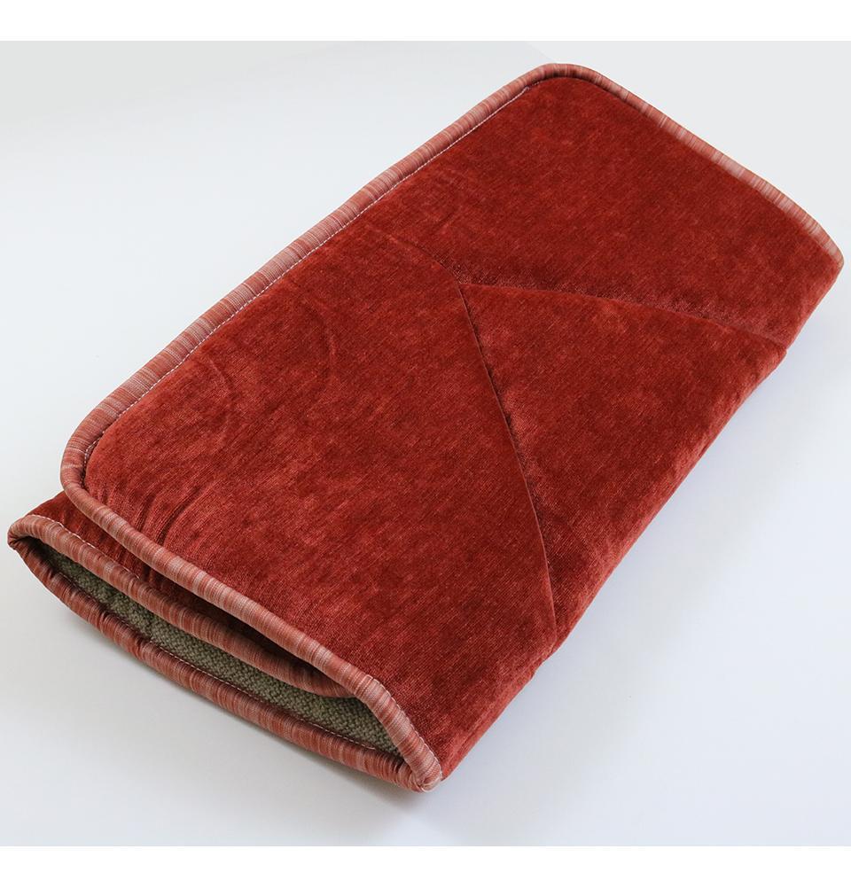 Foldable Orthopedic Foam Islamic Prayer Rug - Salmon