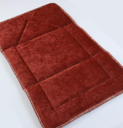 Foldable Orthopedic Foam Islamic Prayer Rug - Salmon