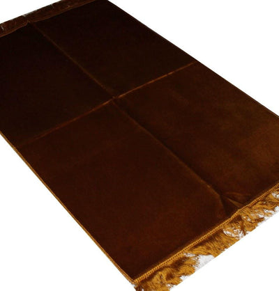 Modefa Prayer Rug Solid Simple Velvet Prayer Rug - Gold - Modefa 