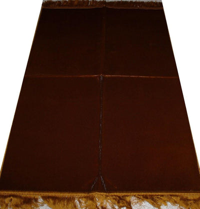 Modefa Prayer Rug Solid Simple Velvet Prayer Rug - Gold - Modefa 