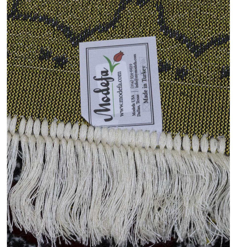 Modefa Prayer Rug Green/Red/Blue Wide 3 Person Prayer Rug | Floral Arch - #17-8