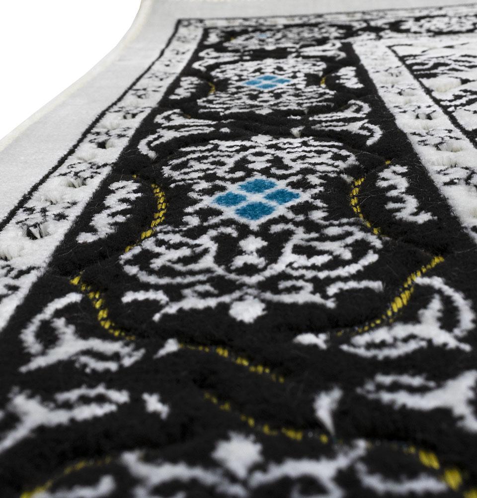 Modefa Prayer Rug Green/Red/Blue Wide 3 Person Prayer Rug | Floral Arch - #17-8