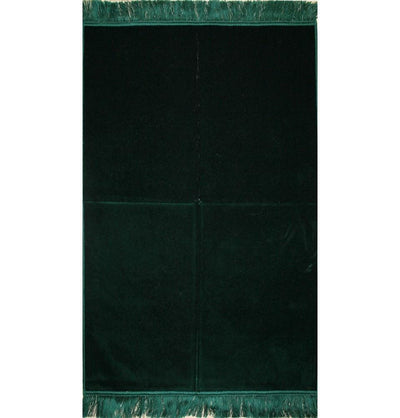 Modefa Prayer Rug Solid Simple Velvet Prayer Rug - Dark Green - Modefa 