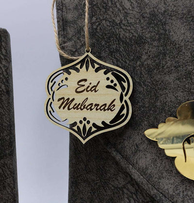 Modefa Prayer Rug Grey Eid Gift Set | 5 Piece Set with Prayer Rug & Quran - Grey