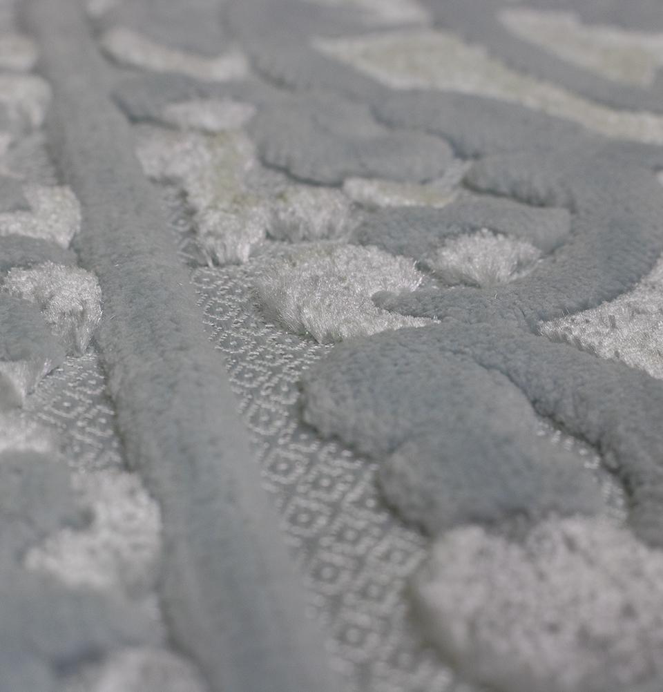Modefa Prayer Rug Ice Blue Luxury Velvet Islamic Prayer Rug - Ice Blue