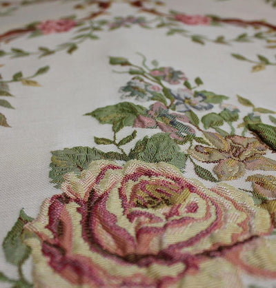Modefa Prayer Rug Luxury Thin Embroidered Prayer Mat Gift Box Set 'Lavanta' - Ivory Floral Bouquet - Modefa 