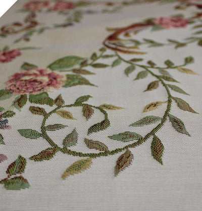 Modefa Prayer Rug Luxury Thin Embroidered Prayer Mat Gift Box Set 'Lavanta' - Ivory Floral Bouquet - Modefa 