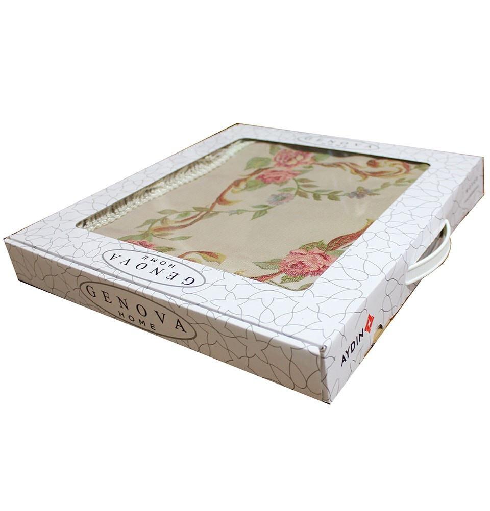 Modefa Prayer Rug Luxury Thin Embroidered Prayer Mat Gift Box Set 'Lavanta' - Ivory Floral Bouquet - Modefa 
