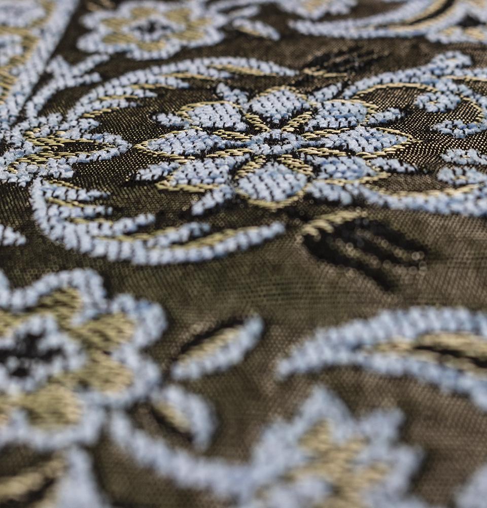 Modefa Prayer Rug Light Blue Embroidered Islamic Prayer Mat - Light Blue