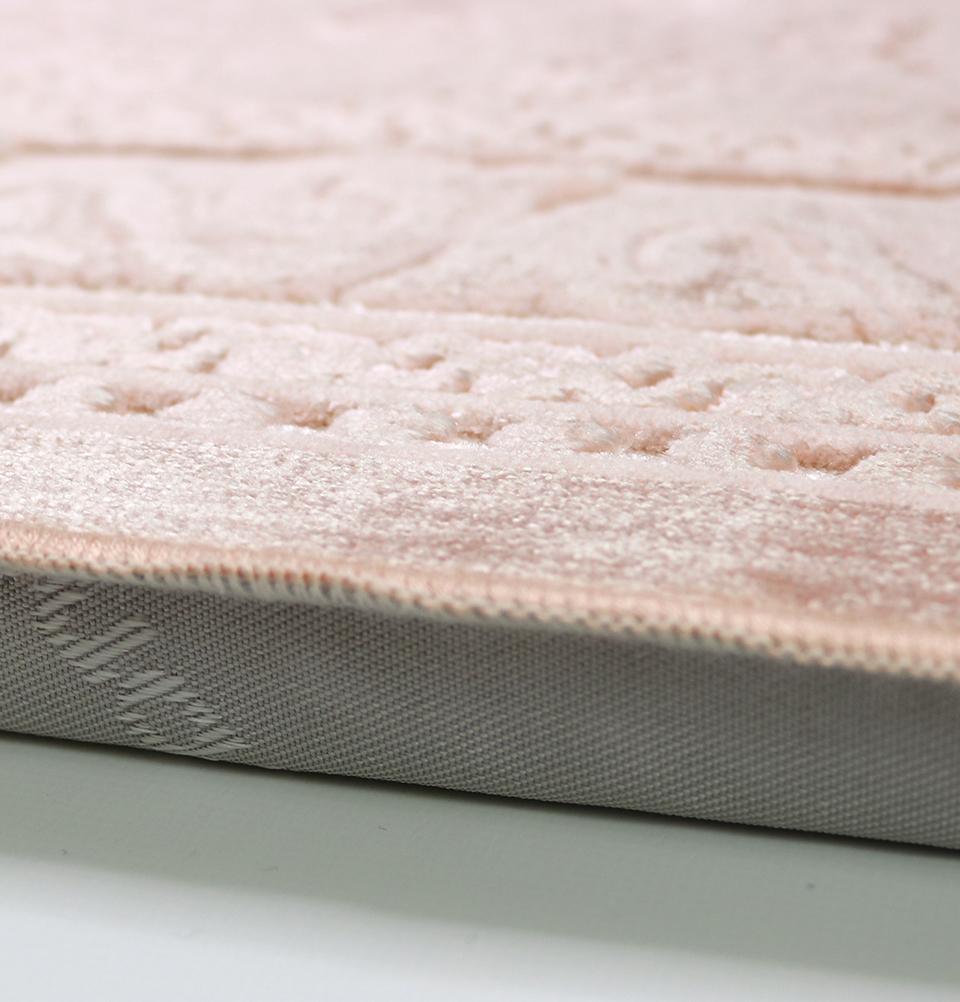 Modefa Prayer Rug Light Pink Orthopedic Foam Prayer Rug - Luxury Velvet Light Pink