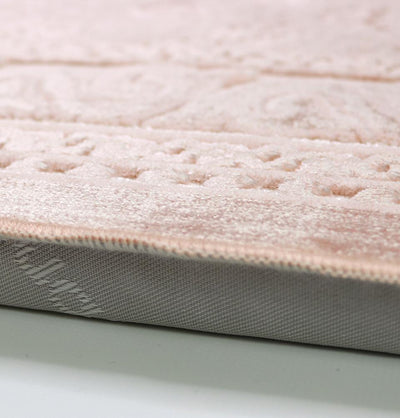Modefa Prayer Rug Light Pink Orthopedic Foam Prayer Rug - Luxury Velvet Light Pink
