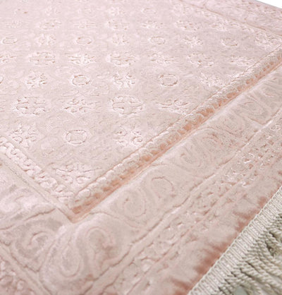 Modefa Prayer Rug Light Pink Orthopedic Foam Prayer Rug - Luxury Velvet Light Pink