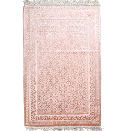 Modefa Prayer Rug Light Pink Orthopedic Foam Prayer Rug - Luxury Velvet Light Pink