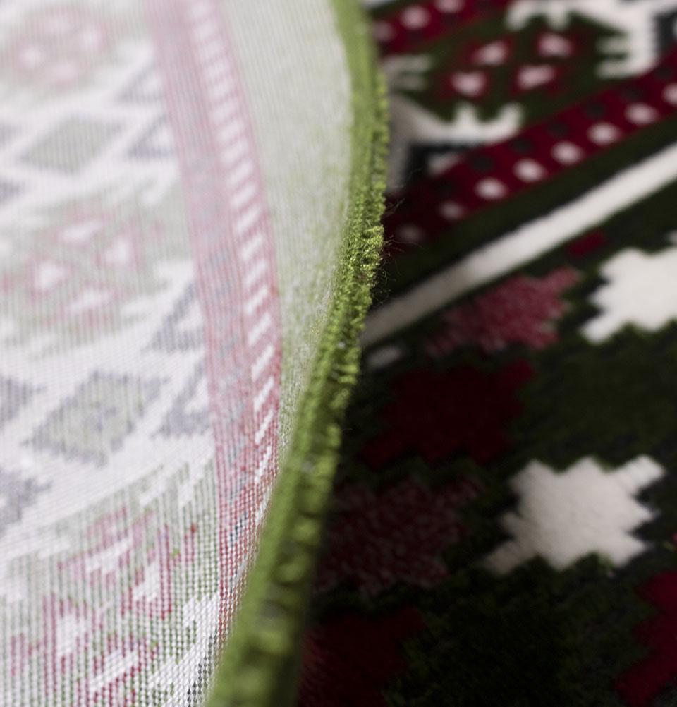 Modefa Prayer Rug Long Row 8 Person Masjid Islamic Prayer Rug - Green #2