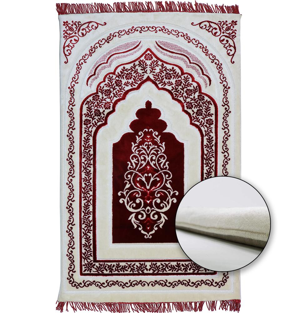 Modefa Prayer Rug Luxury Orthopedic Foam Prayer Rug - Rich Red