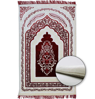 Modefa Prayer Rug Luxury Orthopedic Foam Prayer Rug - Rich Red